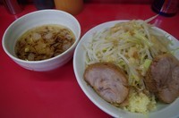 「揚げネギつけ麺(ニンニク少し・アブラ)700円」@ラーメン二郎 大宮店の写真