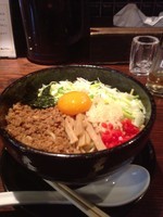 「まぜそば」@めん処 藤堂 三島店の写真