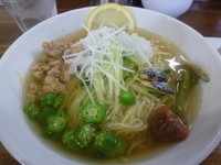 「梅しそ鶏冷やしらぁめん」@麺屋 一八の写真