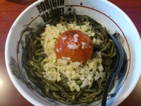 「汁無しMiso・Black ￥900」@らあめんHAJIMEの写真