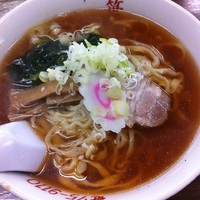「ラーメン（麺固め）450円」@手打ちラーメン 笹の写真