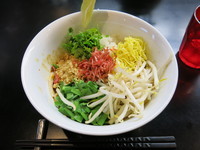 「タイまぜそば（スープ付き）：950円」@まぜそば専門 闘牛脂の写真