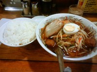 「龍王ラーメン+餃子+ライス」@龍王 本店の写真