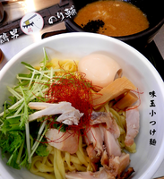 「（女性向け）つけ麺（小）・味玉（750円）」@鶏男 のり輔の写真