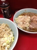 「小豚つけ麺(ニンニクアブラ)」@ラーメン二郎 中山駅前店の写真