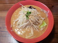 「ジョニーの味噌　６８０円＋おじや用ご飯（サービス）」@手打ち極太麺 ジョニーの味噌の写真