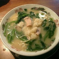 「もつニララーメン」@博多 昭和ホルモン食堂 銀座店の写真