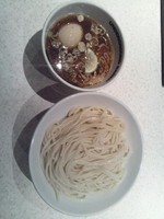 「つけ麺ライト(Ｌ)＋味玉」@UNDER GROUND RAMEN REMIXの写真