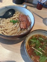 「醤油つけ麺800円+チャーシュー（ｸｰﾎﾟﾝ）」@麺屋宗 -sou- 中目黒店の写真