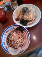 「魚豚つけ(大盛・味濃いめ・薬味多め)680円」@東京とんこつラーメン 屯ちん 蕨店の写真