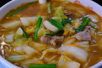 「スタミナラーメン＋半チャーハン」@天理スタミナラーメン 高田馬場店の写真