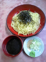 「ざる中華(夏季限定)500円」@中華 かさまの写真