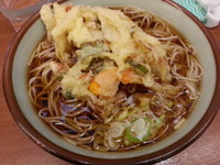 「かき揚げそば（３６０円）」@文殊 馬喰横山店の写真