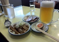 「冷やし坦々麺　800円　その他生ビールやら……」@手作り餃子ラーメン まる長の写真