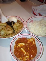 「味噌タンメンレディースセット５８０円」@蒙古タンメン中本 蒲田店の写真
