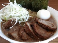 「ラーメン+大盛り+ライス2杯」@前原商店の写真