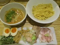 「鶏つけそば特製 塩（鶏×ホタテ） ￥950」@NOODLE STOCK 鶴おかの写真