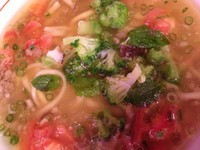 「彩り野菜とハーブの熟塩らぁ麺 945」@もりずみキッチンの写真