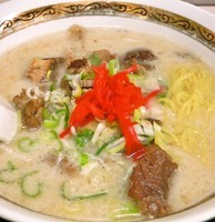 「ホルモンラーメン（豚骨）」@ラーメン道楽の店 あたりや 北上店の写真