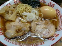 「特選煮干しそば　味玉　￥750」@九十九里の写真