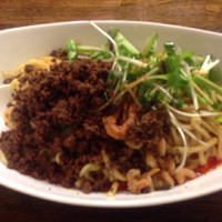 「汁なし+大盛り+サービスライス」@四川担担麺 阿吽 湯島店の写真