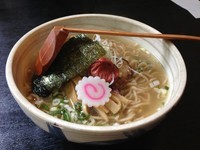 「梅しそそば　（全粒枌　細麺）」@中華そば 花菱の写真