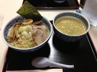 「鶏塩つけ麺（細麺）大盛り」@がじぼうの写真
