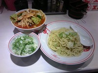 「冷し野菜味噌950円，ねぎ60円」@蒙古タンメン 中本 目黒店の写真
