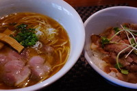 「追い鰹中華そば＋豚丼セット」@らぁ麺 やまぐちの写真