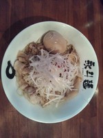 「あぶら麺＋半熟味付トロッ玉子」@永斗麺の写真