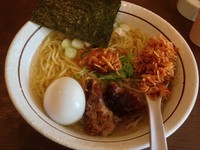 「特エビ塩らーめん＋だし入り薄口玉子（￥750＋￥110）」@ら～めん のとやま 長後本店の写真