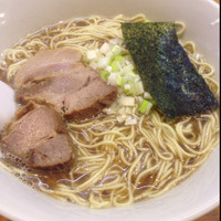 「煮干しそば+サービス半ライス」@煮干しそば 暁の写真