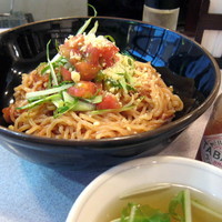 「冷やしナポリタン 580円」@ラーメン北斗 新橋支店の写真