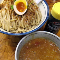 「トマトカレーつけ麺（大） 950円」@銀座 朧月の写真