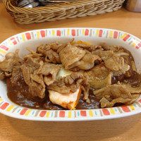 「スタミナカレー(ヤキ)【750円】」@バーグ 浅田店の写真