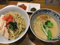 「【限定】夏野菜とチキンの冷製クリームつけ麺（並）（780円）」@麺屋 蕃茄の写真