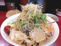 「豚冷やし￥850 ニンニク 辛揚げ別」@千里眼の写真