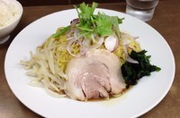 「冷しらーめん(15時まで限定)＋ランチ餃子＋麦ご飯小」@らーめん初代一国堂 相模原本店の写真