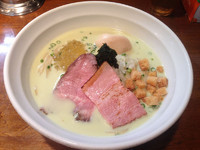 「【夏の冷やしの陣 第三弾】枝豆のビシ磯ワーズラーメン」@はりけんラーメンの写真