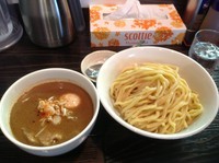 「味玉つけめん　９００円　極太ちぢれ麺　中盛」@麺屋 和利道 waritoの写真