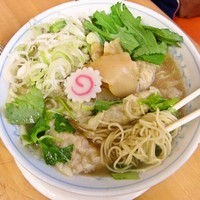 「【水無月の一杯】シャリっとワンタン麺 　1,000円」@MENYA 食い味の道有楽の写真