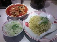 「冷し野菜味噌950円，ねぎ60円」@蒙古タンメン 中本 目黒店の写真