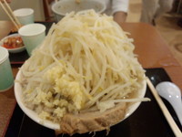 「ラーメン　野菜ダブル」@ジャンクガレッジ イオンレイクタウンmori店の写真