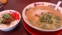「ラーメンこってり大盛+チャーシューごはんセット」@天下一品 高円寺店の写真