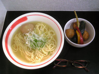 「【限定】冷やしらーめん塩800円+味玉100円」@自家製麺SHINの写真