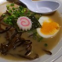 豚骨ラーメン ￥550(クーポン) + 替え玉 ￥50
