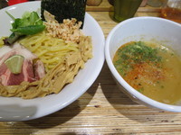 「鶏つけそば塩750円」@NOODLE STOCK 鶴おかの写真