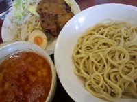 「つけ麺(680円)＋雷醤(100円)」@喝力屋の写真