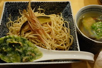 「あさりと茄子のつけそば（限定）」@饗 くろ㐂の写真