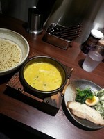 「カレーワンタンつけ麺950円」@しゅういち 恵比寿店の写真